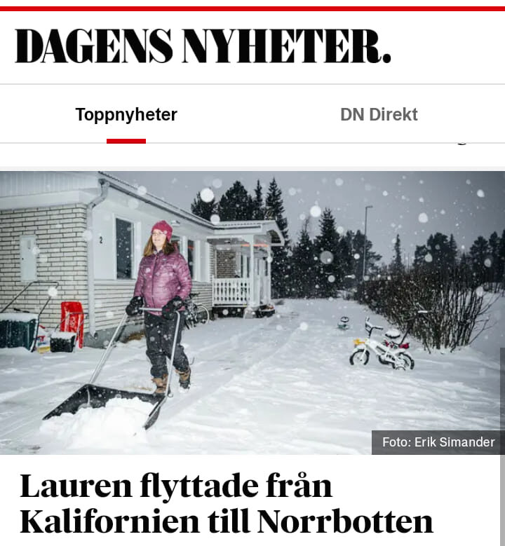 Vent About Sweden’s founder featured in Dagens Nyheter